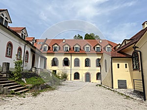 The building of the Sajne bookstore - Stari trg pri Lozu, Slovenia / Stavba Knjigarnice Sajne, GraÅ¡Äinski kompleks SneÅ¾nik